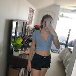 Brandy Melville Light Blue Wrap Top Photo 0