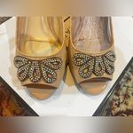 Alex Marie FINAL PRICE  "Marla" Leather Ankle Strap Open Toe Heels Ceylon Beige Photo 4