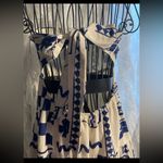 Bailey Rose Blue and White Patterned Women's Dress Photo 3