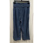 Abercrombie & Fitch Abercrombie & Finch Pants Wide Leg Chambray Belt Nautical Coastal Boho Photo 4