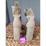 Melrose and Market Emerson Women's 8 M Beige Suede Block Heel Platform Bootie Photo 6