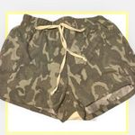 First Love  BY LOVELYN CAMO DRAWSTRING CAMO SHORTS WITH POCKETS - SIZE LARGE, NWT Photo 1