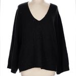 French Connection Black Wool Blend Fluffy Knit Sweater Women’s Size Large L Photo 2