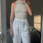 Athleta White Linen Pants Photo 8