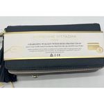 Adrienne Vittadini  STUDIO Gray Tan Charging Wallet RFID Protection NEW‎ Photo 1