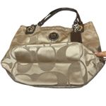 Coach  Alex Tan Brown Sateen Signature Tote Shoulder Bag Purse 14449 w/ Hang Tag Photo 3