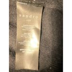 Sandro  Paris Cardigan Black Cream V Neck Button Front Long Sleeve size M Photo 5