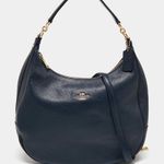 Coach Harley Hobo Bag In Navy Blue Pebble Leather Photo 0