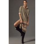 Anthropologie Daily Practice by  Moss Fair Isle Turtleneck Sweater Dress Large Photo 3