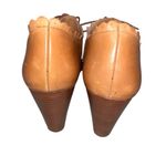 Jack Rogers  Brown Leather Scalloped Olivia Booties Ankle Boots Shoes size 9 Photo 5