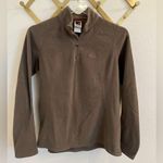 The North Face Women's TKA 100 Microvelour
Glacier 1/4 Zip Sweater Small Taupe Photo 1