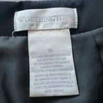 Worthington Skirt Womens Size 14 Black Hidden Pleated Front Career Photo 2