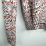 Lucky Brand  Sweater Pink Striped Marled Crewneck Knit Chunky Women Medium NWT Photo 3