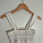 Madewell Rainbow Smocked Peplum Tank Photo 3