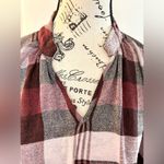 Madewell  Highroad Popover Long Sleeve V-Neck  Shirt in Schorr Plaid NWT Sz M Photo 3