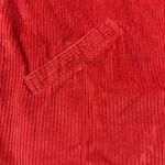 Talbots  Women's Size‎ Medium Corduroy Full Zip Shacket Shirt Red Cotton Layering Photo 7