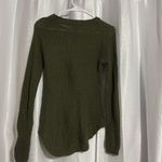 Long Sleeve Crochet Shirt Green Size L Photo 2