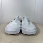 Vans Solid White Classic Slip On Low Top Casual Sneakers Canvas M5.5/W7 Retro Photo 1