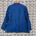 Vintage 90s Country Winter Christmas scene embroidered Jean denim shirt shacket Size 2X Photo 2