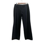 Eileen Fisher  Black Ponte Knit Stretch Pocket Zip Button Pant Small Lagenlook Photo 2