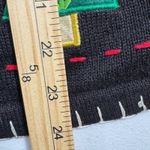 VTG Crystal Kobe Ugly Christmas Sweater jacket Snowman Tree Gift Fair Isle L Pom Black Size L Photo 4