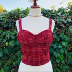Guess Cropped Sleeveless Burgandy Vintage Inspiration Top Size XS Photo 1