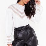 Nasty Gal Faux Leather High Waisted Shirts Photo 1