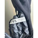 ZARA  Milk Maid Dress Black Linen Blend Size XL Photo 5