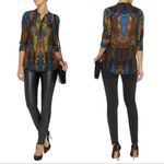 Alexander McQueen  Black Faux Leather Skinny Jeans‎ sz 25 Photo 1