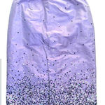 Ann Taylor Y2K DEADSTOCK ANN TAYLORY 100% SILK LILAC PURPLE SEQUIN SKIRT SIZE 2 PETITE NWT Photo 1