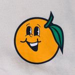 Women's Cream and Tan Sweatshirt with oranges “ feeling totally Awesome “ med Orange Photo 2