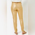 Lilly Pulitzer Eagan Tan/Gold Shimmer Denim Skinny Jeans Photo 4