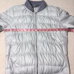Athleta Womens Jacket Goose Down Dooby Bomber Jacket Coat Gray Size S Photo 2