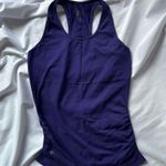 Athleta Blue Purple Fitted Seamless Style Sleeveless Gym Yoga Workout Tank Top Photo 2