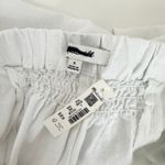 Madewell Pull On Barrel Pants 100% Linen Pockets Salt White Ankle Small NWT Photo 7