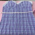 Purple Plaid Women's Dress Photo 4