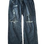 Levi’s 501 ‘90s Distressed Button Fly Straight Jean 33x30 Women’s Blue A19590010 Size 33 Photo 1