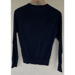 Peter Millar Women’s Navy Merino Wool Blend Sweater Size S Crewneck Knit Luxury Photo 2