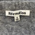 Reformation 100% Cashmere Sweater Sz S Gray Neutral Quiet Luxury Classic Winter Photo 5
