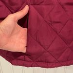 CJ Banks Burgundy Quilted Vest Womens Plus Size 3X Zipper Front Stand Collar NWT Red Photo 2