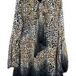 Kate & Mallory  Size Small Dress Brown Leopard Print Gradient‎ Long Sleeve Sheath Photo 0