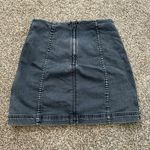 Free People medium wash blue denim Modern Femme mini skirt size 8 Photo 2