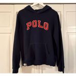 Ralph Lauren Polo Vintage blue logo hoodie sweatshirt Photo 6