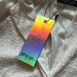 Nasty Gal  Emrata White Sequin Button Down Photo 3