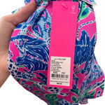 Lilly Pulitzer  PJ Woven Short Sleeve Top Plumeria Pink Untamed‎ Hearts Print XXS Photo 9