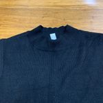 Nine West  Womens Mock Neck Ribbed Sleeveless Tank Top Plus‎ Size 0X Black NWT Photo 1