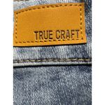 True Craft  Denim Shorts High-Rise‎ Distressed Blue Wash Plus Size 18W Photo 13