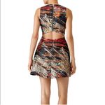 Hunter Bell New York Black Metallic Paint Splatter Fit & Flare Mini Dres… Photo 1