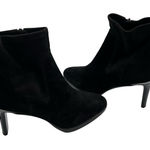 Donald Pliner Size 9 Italia Suede Boots Bootie Black 3" Stiletto Heel Zip Ankle Photo 0