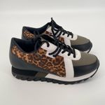 Not Rated Geri Sneaker Women 9.5 Casual Chunky Sole Leopard Print Multicolor Photo 1